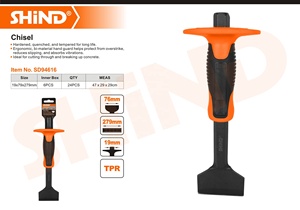 Más firme 94616 trabajo herramientas de mano de acero al carbono Mini cincel para cortar y romper concretos