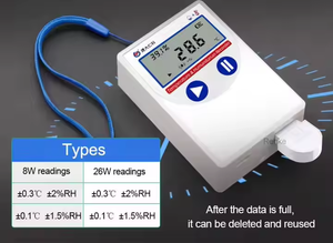 Registrador de temperatura inalámbrico, largo tiempo de uso, registrador de datos usb para temperatura