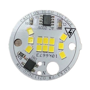 Özelleştirilmiş 7W 108lm/W 220V AC yuvarlak SMD sürücüsüz DOB LED PCB mum şeklinde ampul ışık modülü üreticisi - Product Image 1