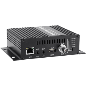 Decodificador de transmisión de vídeo H.265, H.264, 4K, cámara IP a HDMI + CVBS, salida AV para decodificación SRT HLS M3U8 UDP RTMP RTSP