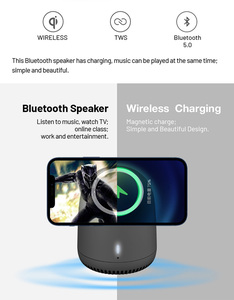 Bluetooth kablosuz şarj hoparlör, BT hoparlör kablosuz şarj fonksiyonu ile Iphone 13 pro max - Product Image 2