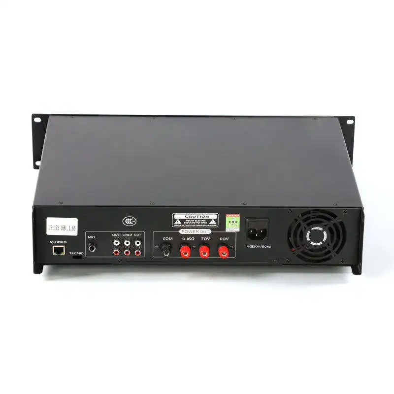 Good Quality Broadcasting Products Lan Internet Digital Ip Network 500w Pa Audio Network Amplifier