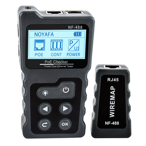 Apparecchiatura di prova NF-488 Tester per cavi di rete PoE LCD Rj45 per Tester di tensione e corrente di rete con cavo