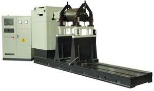 Dinamik test için TAIAN ALY YYW-50T türbin rotor dengeleme makine jeneratörü rotor dinamik balans makinesi