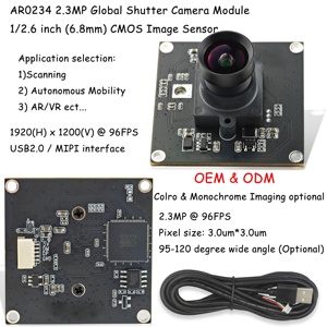 AR0234 1/2.6 2.3MP 1080P 95fps <strong>Sensor</strong> Global Shutter usb Bar Code Scanner <strong>Camera</strong> Module High Speed RGB CMOS <strong>camera</strong> <strong>sensor</strong> module - Product Image 4
