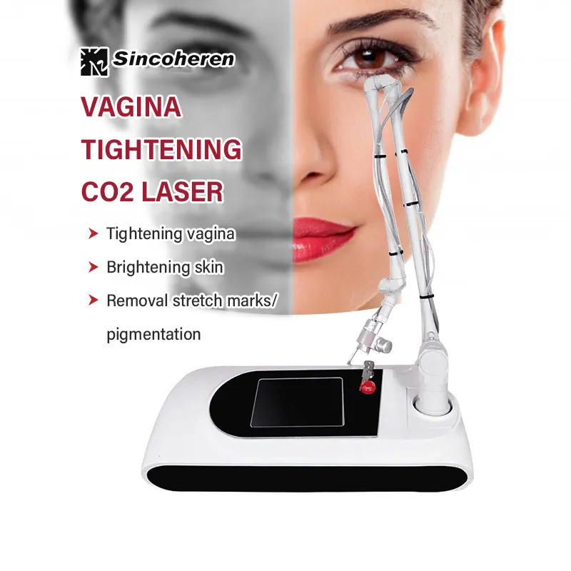 Vaginal aperto co2 fracionária laser máquina acne cicatriz remoção pele resurfacing CO2 laser Cicatriz Remoção clareamento CO2 laser