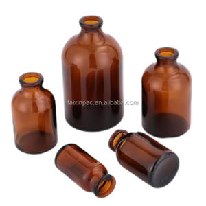 Wholesale 125ml Brown Amber Glass Bottle Flat <strong>Shape</strong> for <strong>Alpha</strong> Syrup Cough Medicine Other Beverages Packaging or Diffuser Use - Product Image 2