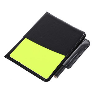 Futbol maç hakemin PVC cüzdan Pad sarı kırmızı ceza kartı ve kayıtları eğitim ve promosyon futbol topu Logo tarzı - Product Image 4