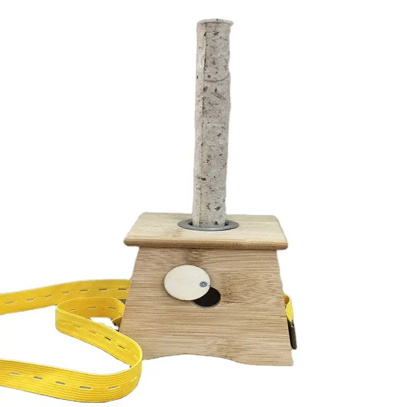 Caja de palo de Moxa de bambú, orificio único para herramientas de moxibustión