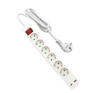 6 Way Power Strip Extension <strong>Socket</strong> <strong>with</strong> <strong>USB</strong> <strong>Multi</strong> <strong>Function</strong> Extention Cord <strong>with</strong> 3 6 Outlets Cables Extension 1 <strong>Usb</strong>