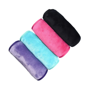 4 Count Microfiber Makeup Remover Cloths <strong>Fast</strong> <strong>Drying</strong> Reusable <strong>Face</strong> <strong>Towels</strong> for Women Soft Solid &amp; Square Round Patterns - Product Image 1