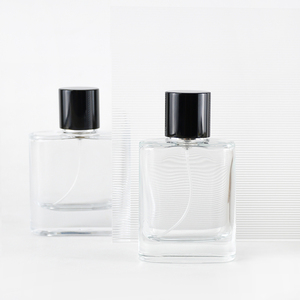 Di alta qualità vuota stile semplice forma rettangolare contenitore di profumo bottiglia di vetro con custom - Product Image 5