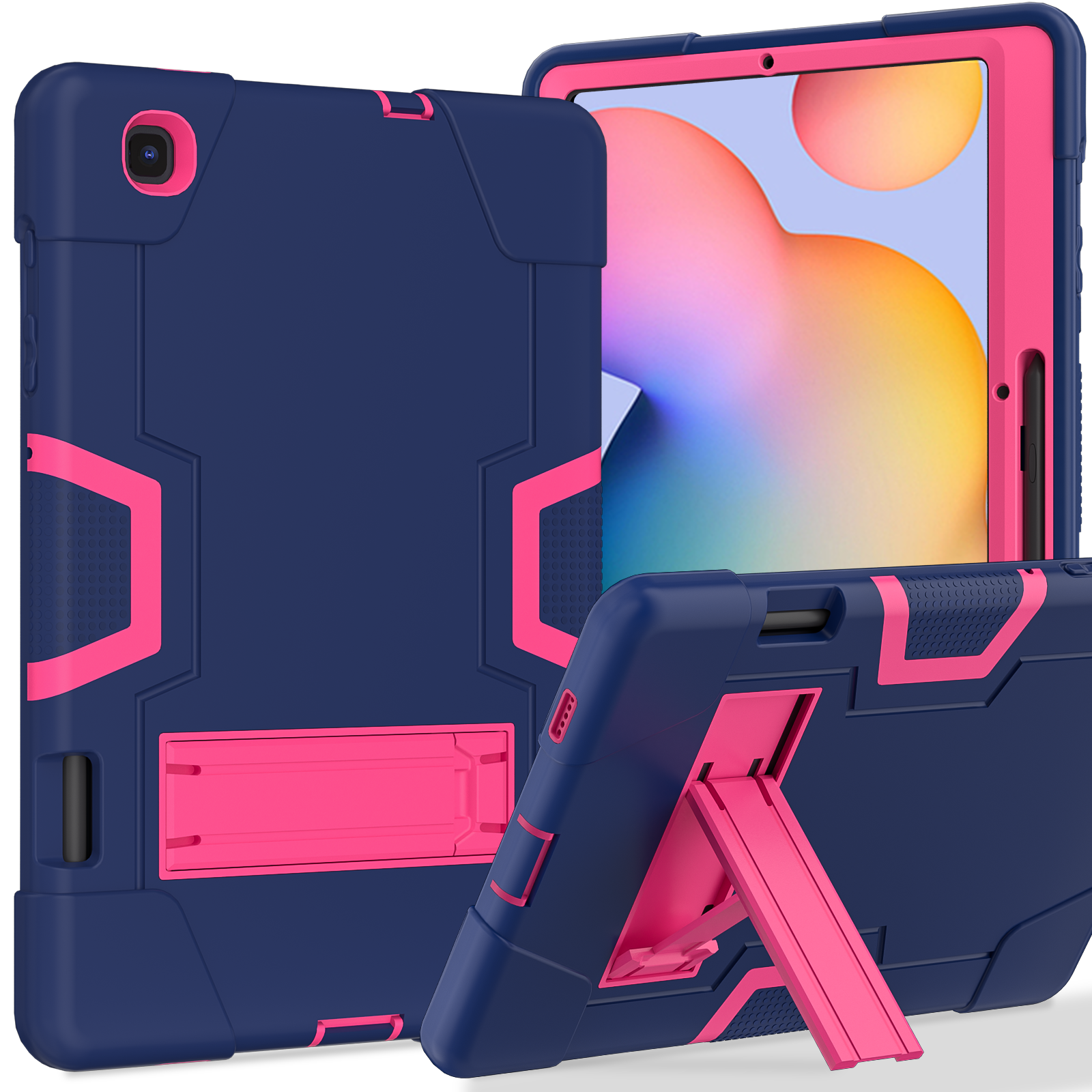 Blu Navy + Rosso Rosa