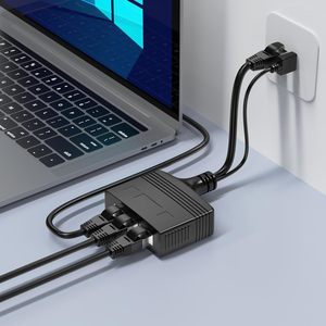 1000Mbps rete LAN Splitter 1 maschio a 3 adattatore di rete femmina RJ45 Ethernet Splitter 1 a 3 adattatore di rete - Product Image 2
