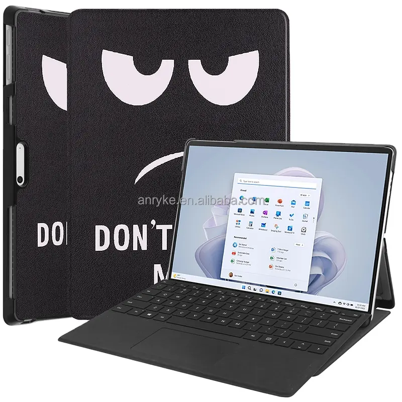Factory Wholesale PU Leather Tablet Keyboard Case for Microsoft Surface Pro 8/9/X 13 inch Protective Cover for Surface Pro 7/6/5