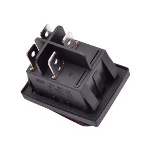KCD4 su geçirmez 12V 24V 220V DC 4 Pin güç LED ışık devre anahtarı açma-kapama 22x30mm Panel montaj 16A DPST kırmızı yeşil sarı - Product Image 4
