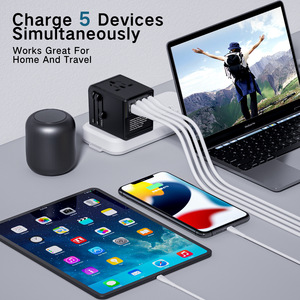 Universelles 65W Internat ional Travel Netzteil mit 3 USB-und 3C-Typ-C-Anschlüssen 5V PD-Ausgang 2 Konverter - Product Image 3