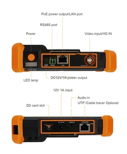 4 inç 8k IPS dokunmatik ekran IP kamera test cihazı 8MP AHD CVI TVI CCTV Analog Tester aracı monitör IP kamera test cihazı