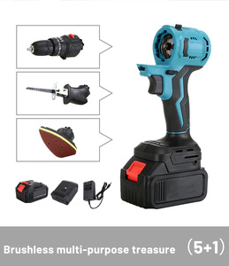 Cordless All-in-One Multi-function Power Tool <strong>Set</strong> Household Repair DIY <strong>20</strong> Head Options for Makita Batteries Plastic Hard Case