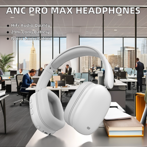 Tai nghe không dây Bluetooth Hybrid ANC Pro Max bán chạy, khử tiếng ồn, âm thanh nổi, đeo tai, dành cho điện thoại, 4 mic - Product Image 4