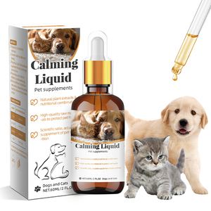 ויטמינים עשירים לחיות מחמד מרגיע תוספת ספיגה מהירה עבור חתולים וכלבים טיפות הקלה על לחץ 60 מ "ל - Product Image 1
