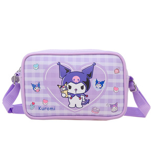 Yeni Kuromi Pu omuzdan askili çanta sevimli su geçirmez çanta Yugui köpek Crossbody seyahat saklama çantası - Product Image 1