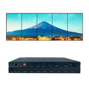 Поддерживает 5 входов (4xHDMI, 1xDP) и 9 выходов HDMI, что обеспечивает бесшовный многоэкранный видеопроцессор