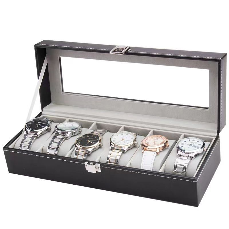 6-digit watch box, gray - quality control