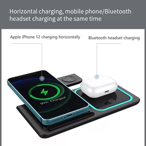 Güçlü manyetik 3 in 1 kablosuz iphone şarj cihazı 15 14 hızlı şarj Apple için İzle 8 7 SE kablosuz şarj için Airpods - Product Image 6
