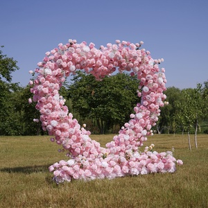 <span class=keywords><strong>2025</strong></span> Tùy Chỉnh Chất Lượng Cao Nhân Tạo Màu Hồng Cho Tình Yêu Hoa Vòm Làm Bằng Tay Cho Giáng Sinh Và Wedding Party Trang Trí - Product Image 2