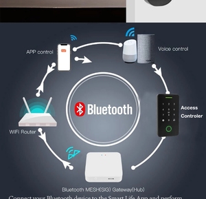 IP 65 Tuya intelligente App per impronte digitali RFID sistema di controllo di accesso cancello elettronico apriscatole DC12V tastiera di controllo accessi - Product Image 6
