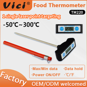 Siyah prob koruyucu kapak ile vici TM220 Pin prob dijital gıda pişirme termometresi - Product Image 4