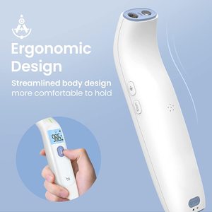 Smart Bluetooth Forehead Ear <strong>Thermometer</strong> Mobile App Sync and <strong>Memory</strong> <strong>Function</strong> for Family Health Tracking Electric Power Source - Product Image 2