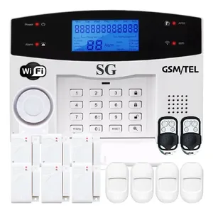 デュアルアラームキットGSMワイヤレス電話アラートTuyaスマートアプリ制御セルラーセキュリティセンサーホームビジネス近隣システム用 - Product Image 1