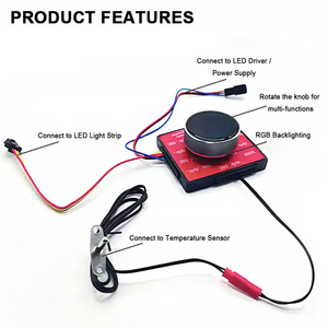 Ayna için kademesiz karartma ve buğu giderme kontrolü ile kullanışlı ve akıllı 12V döner sensör anahtarı - Product Image 4