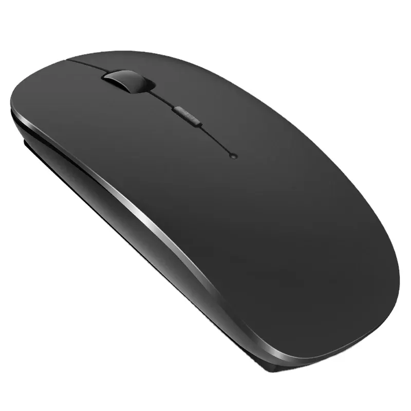 Ratón inalámbrico recargable para ordenador, Mouse silencioso, ergonómico, óptico, Mini USB, para PC y portátil