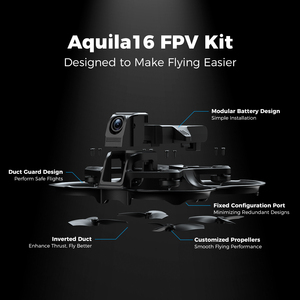 Betafpv Aquila16 FPV摄像机套件，带无刷电机空气动力学倒置四轴飞行器无人机三速遥控 - Product Image 5
