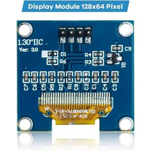 1 pezzo blu/bianco 1.3 pollici IIC OLED modulo Display 128x64 Pixel SH1106 modulo schermo compatibile con/Raspberry Pi - Product Image 4
