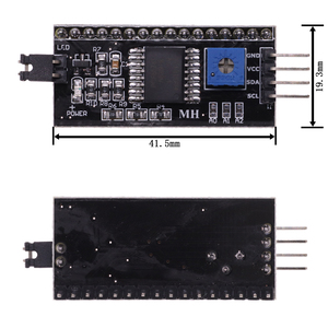 1602 16x2 HD44780 für Arduino Character 5V LCD Blue Screen 1602A IIC/I2C Serielles PCF8574-Schnittstellenadapterplattenmodul DIY KIT