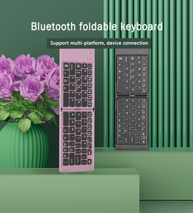 Teclado plegable Mini teclado recargable Tableta de teléfono móvil Teclado inalámbrico plegable universal - Product Image 5