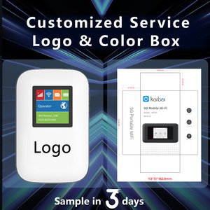 Karbor <span class=keywords><strong>5G</strong></span> Wifi Với Khe Cắm Thẻ Sim Esim 5000MAh Pin Router Không Dây Cho Du Lịch Ngoài Trời - Product Image 5