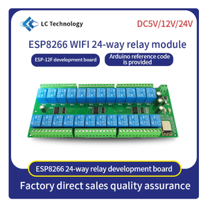 <strong>ESP8266</strong> <strong>WIFI</strong> 24 Channel Relay <strong>Module</strong> ESP-12F Relay Development Board Power Supply 5V/12V/24V/10A for Smart Home Wireless Control - Product Image 6