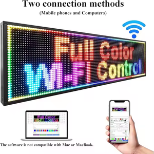 Segno Led di bordo esterno Rgb segno di esecuzione del messaggio di testo Display a Led Wifi/4g segno Led per interni esterni a scorrimento del tabellone - Product Image 4
