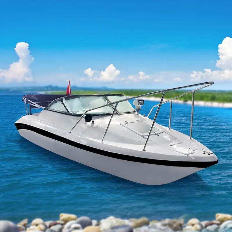 Best-seller d'été 18ft bateau en fibre de verre 5.5 mètres bateau de pêche de loisirs à vendre