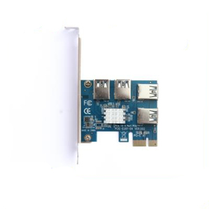 PCIe PCI-E PCI 1x การ์ดไรเซอร์แบบเร่งด่วนเป็น16x1ถึง4 USB 3.0สล็อต - Product Image 1