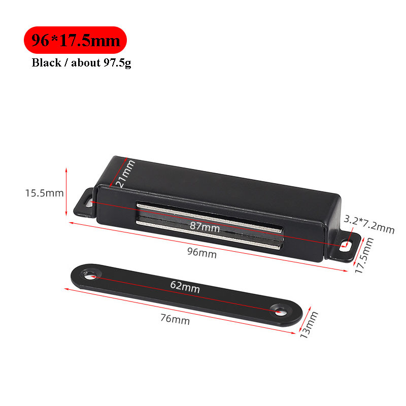 96*21mm-Noir