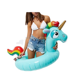 Estate nuova piscina divertente per adulti in PVC unicorno gonfiabile tubo galleggiante per nuoto zattera - Product Image 1