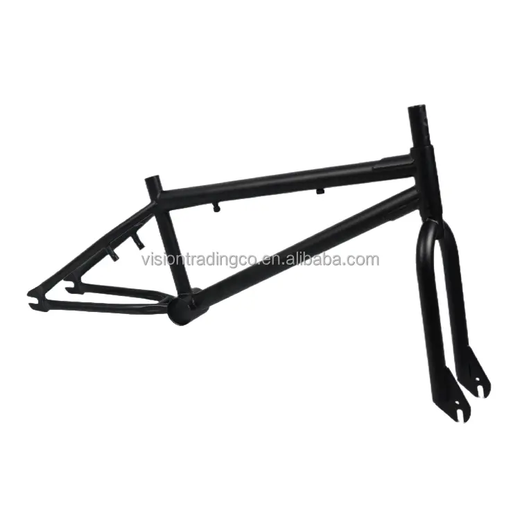 Stock ready BMX telai e forchette per biciclette in piastra cromata e colori nero opaco