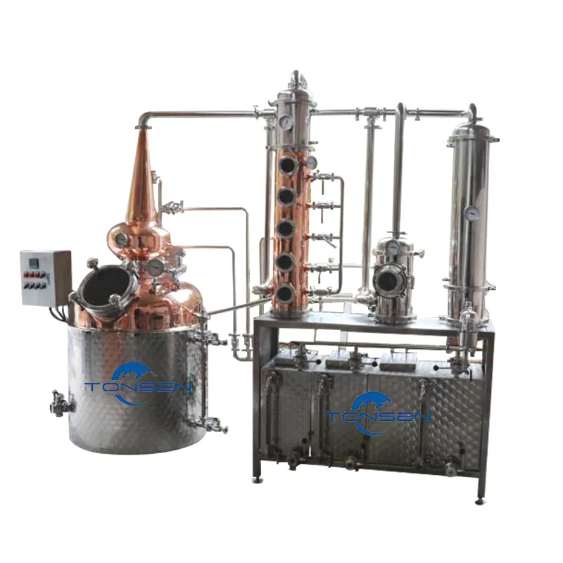 Pentola per alcol ancora 1000l 2000L distillatore in rame rosso pentola in acciaio inossidabile