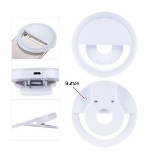 TikTok Mini taşınabilir USB şarj LED telefon şarj edilebilir dolgu Selfie led parmak yüzük klip telefon - Product Image 3